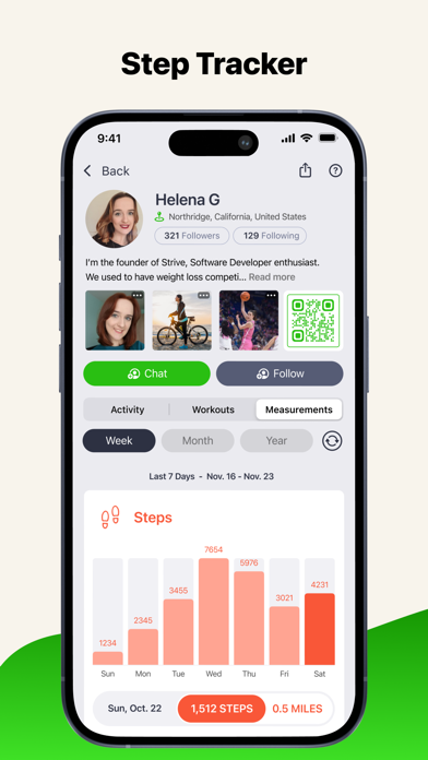 Strive: Step Walk Hike Run App iPhone screenshot 4 - Health & Fitness app