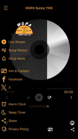 Sunny 1100 WGPA screenshot 2