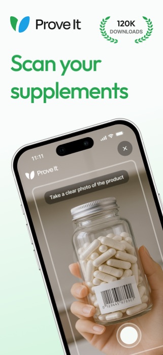Prove It - Supplement Scanner Screenshot 1 of 8