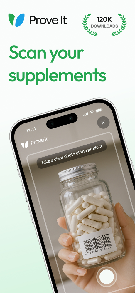 Prove It - Supplement Scanner screenshot 1