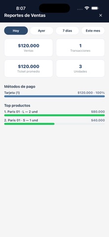 OXEN POS iPhone screenshot