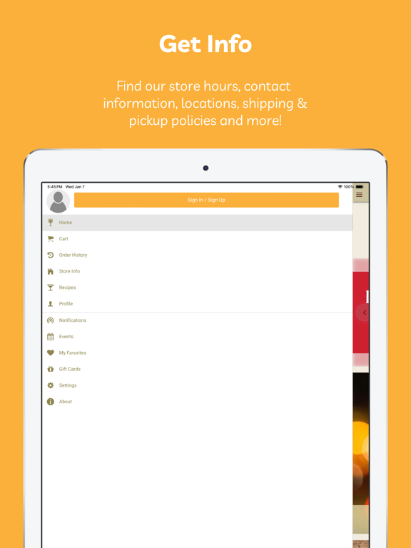 Grand Cru Wine And Spirits iPad screenshot 2 - Shopping app