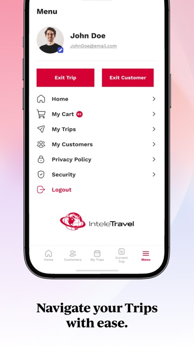 IntelePro Mobile App Screenshot