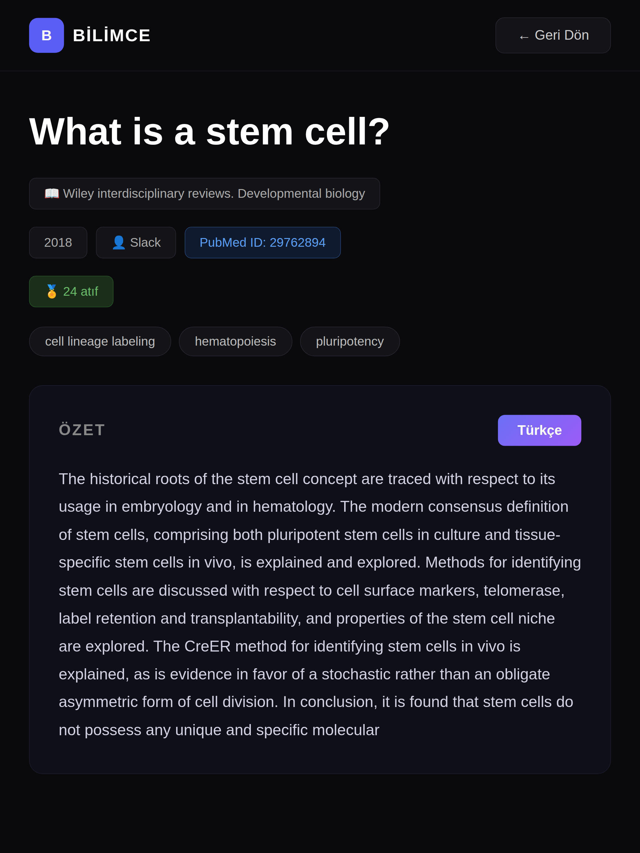 Bilimce - Scientific Research