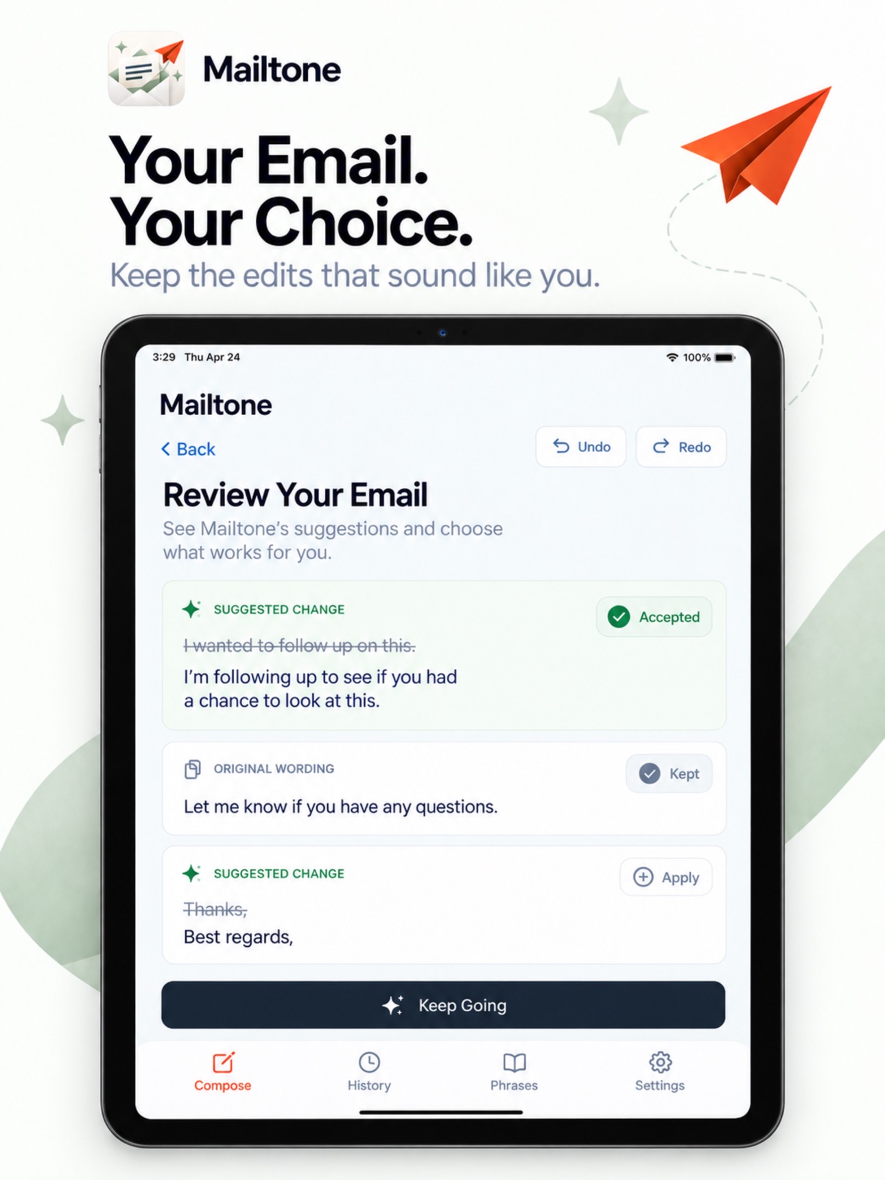 Screenshot 7 of AI Email Writer: Mailtone