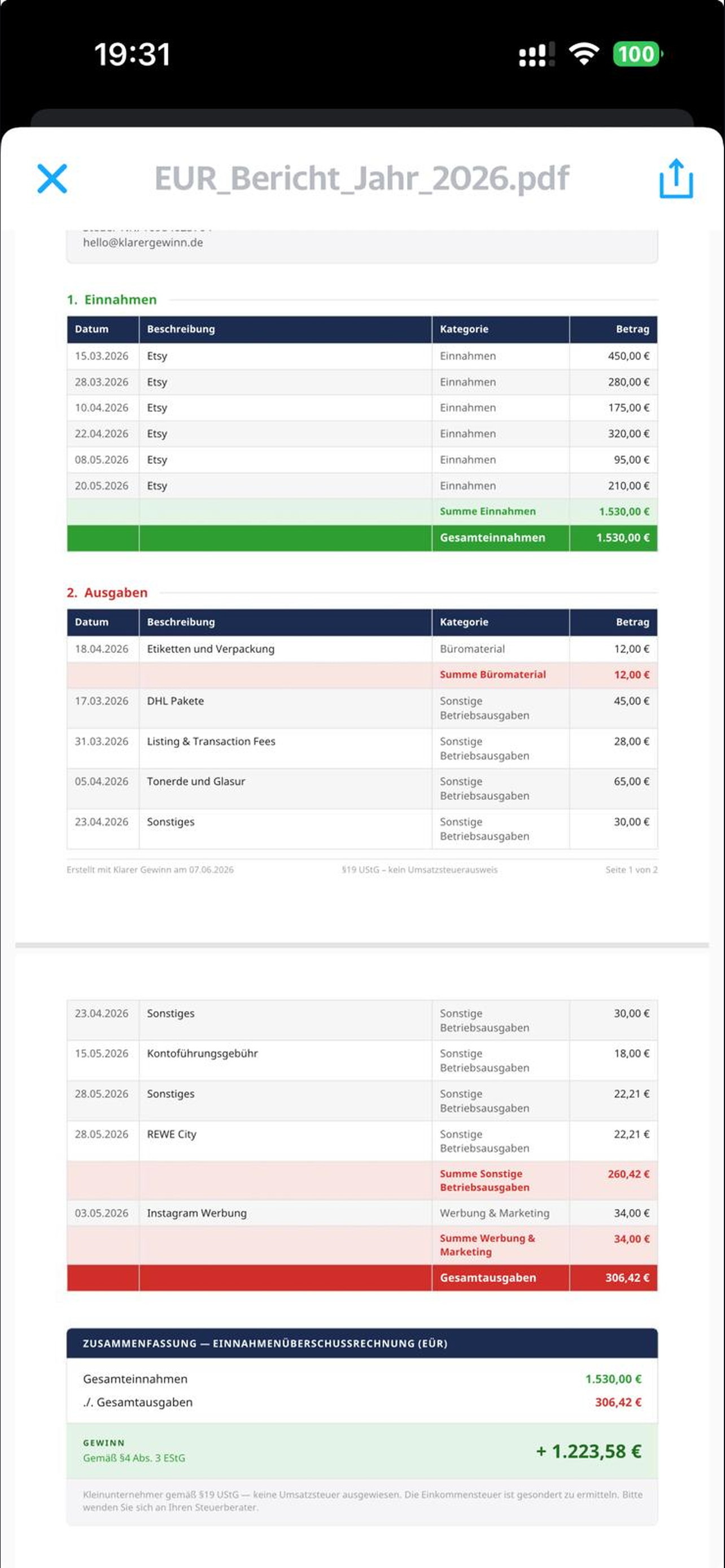 Klarer Gewinn screenshot 5