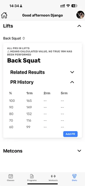 Gymbook CSC screenshot 2