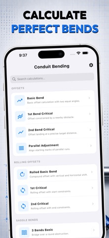 Conduit Bending with Offset iPhone screenshot