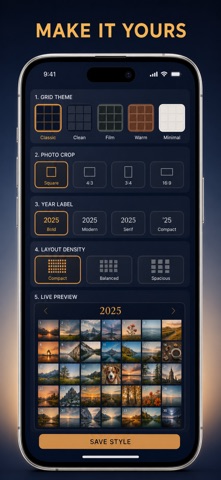 Photo a Day: 365 Grid Journal iPhone screenshot
