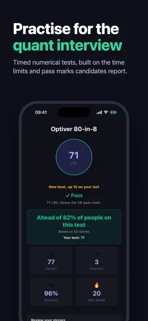 MindMath Pro: Quant Interview screenshot 1