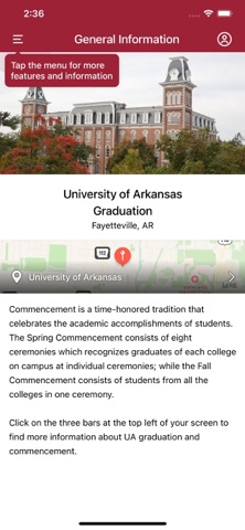 Univ of Arkansas Graduation screenshot