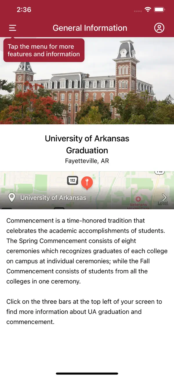 Screenshot #2 pour Univ of Arkansas Graduation