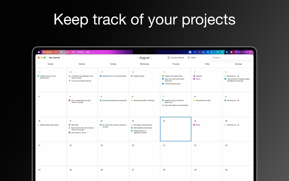 #1. Dev Journal (macOS) 由: JORGE LUIS CHAVEZ VALLEJO