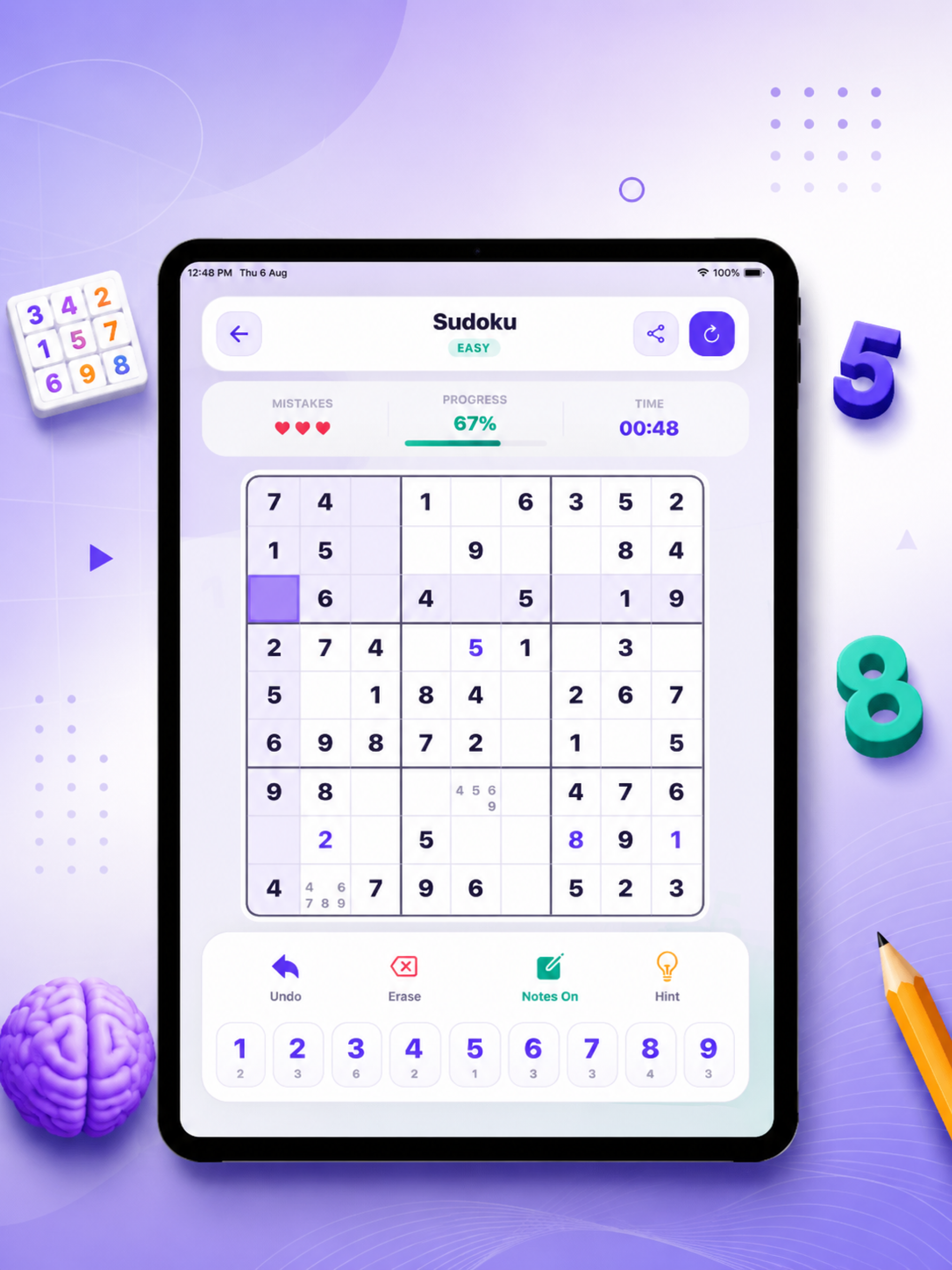 Sudoku - Classic Puzzle Game screenshot 9