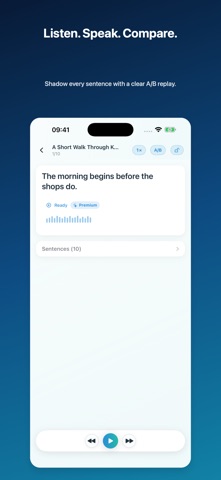SentenceDeck: Shadowing Screenshot 1 of 5
