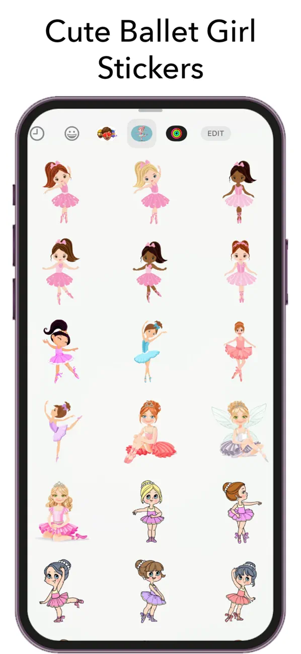 Screenshot #2 pour Cute Ballet Girl Stickers
