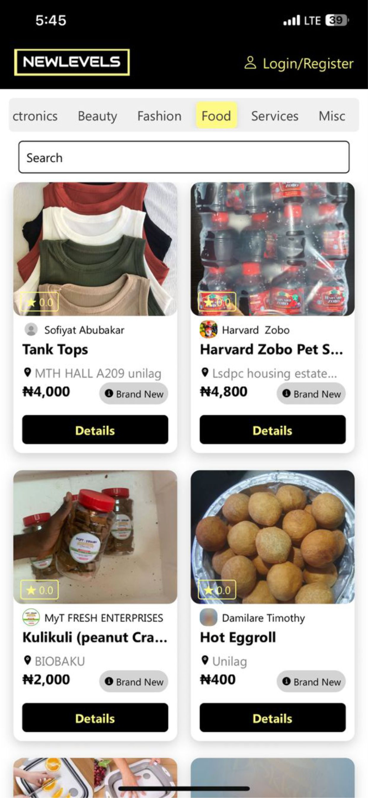 Newlevels – Campus Marketplace