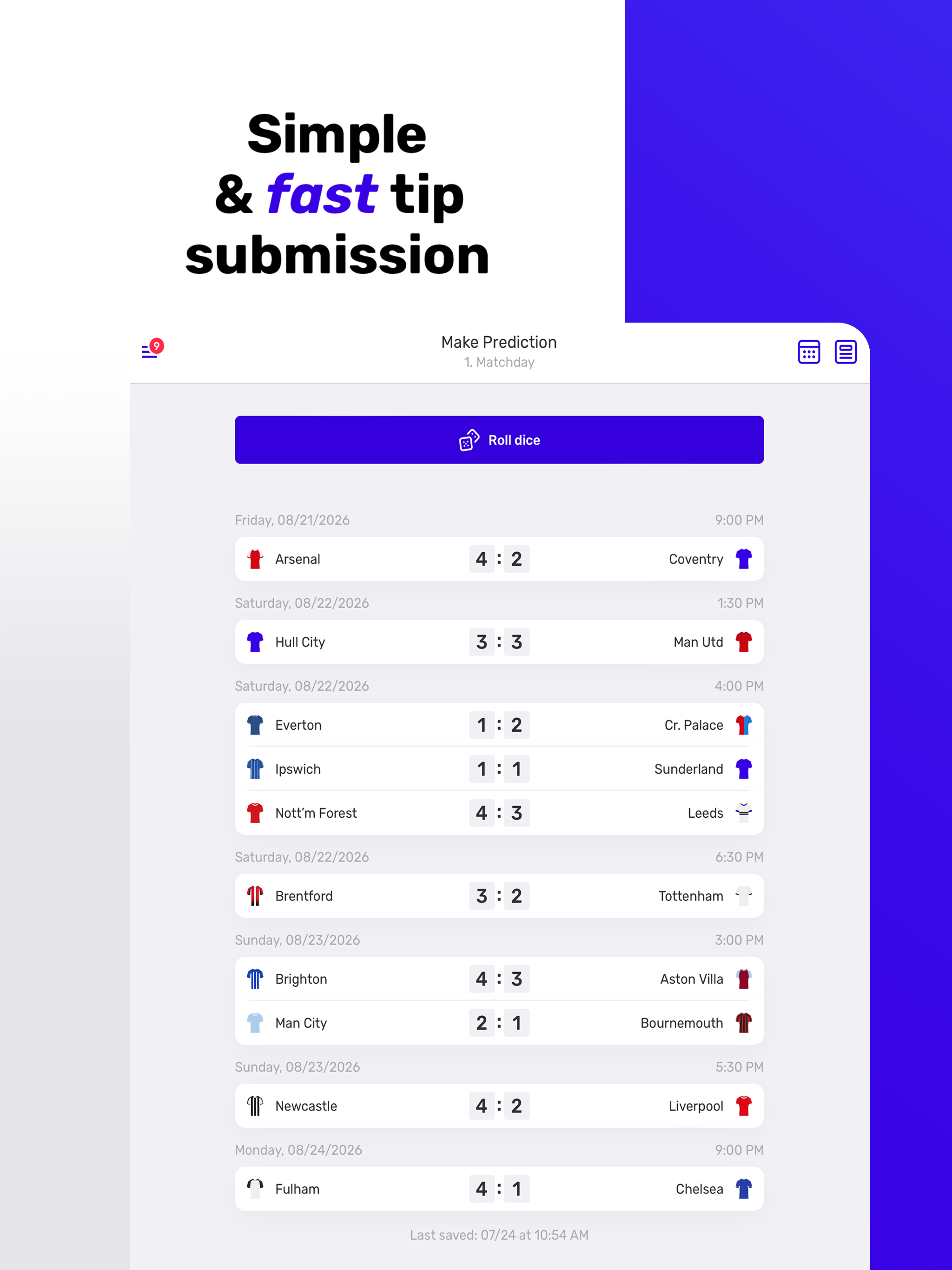 Teamtip - Your Predictor Game screenshot 12