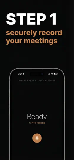 Captura de pantalla de Viska: Notas De IA Privadas en iPhone 1