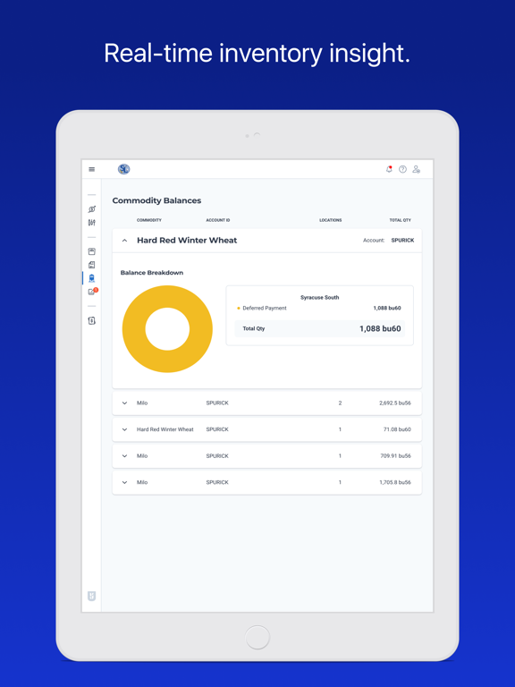 Skyland Grain iPad screenshot 6 - Business app