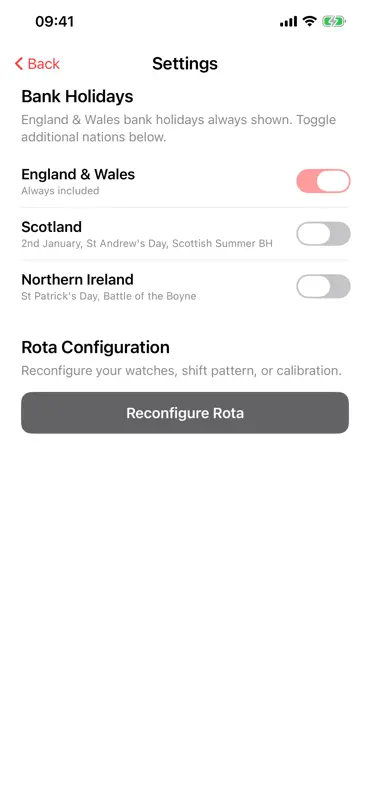 UK Fire Rota screenshot 2 of 6