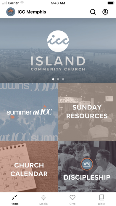 Island Community Church Screenshot