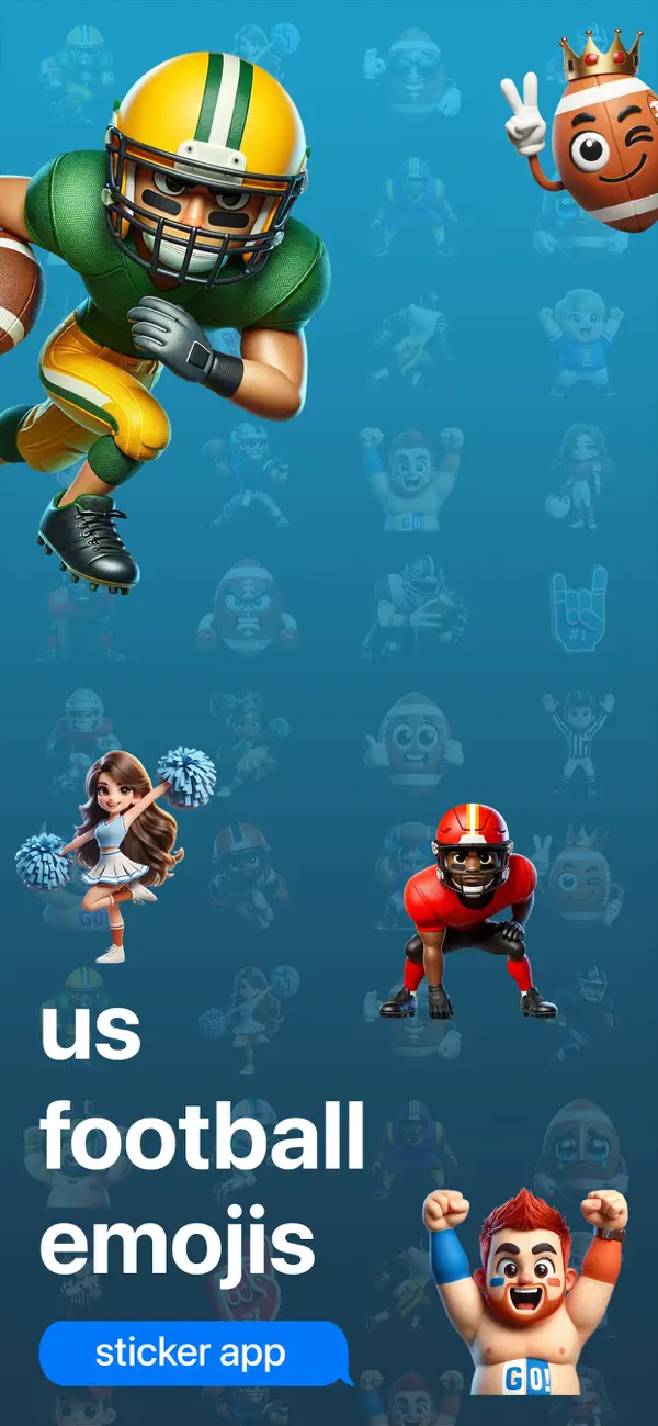 US Football Emojis Screenshot 2