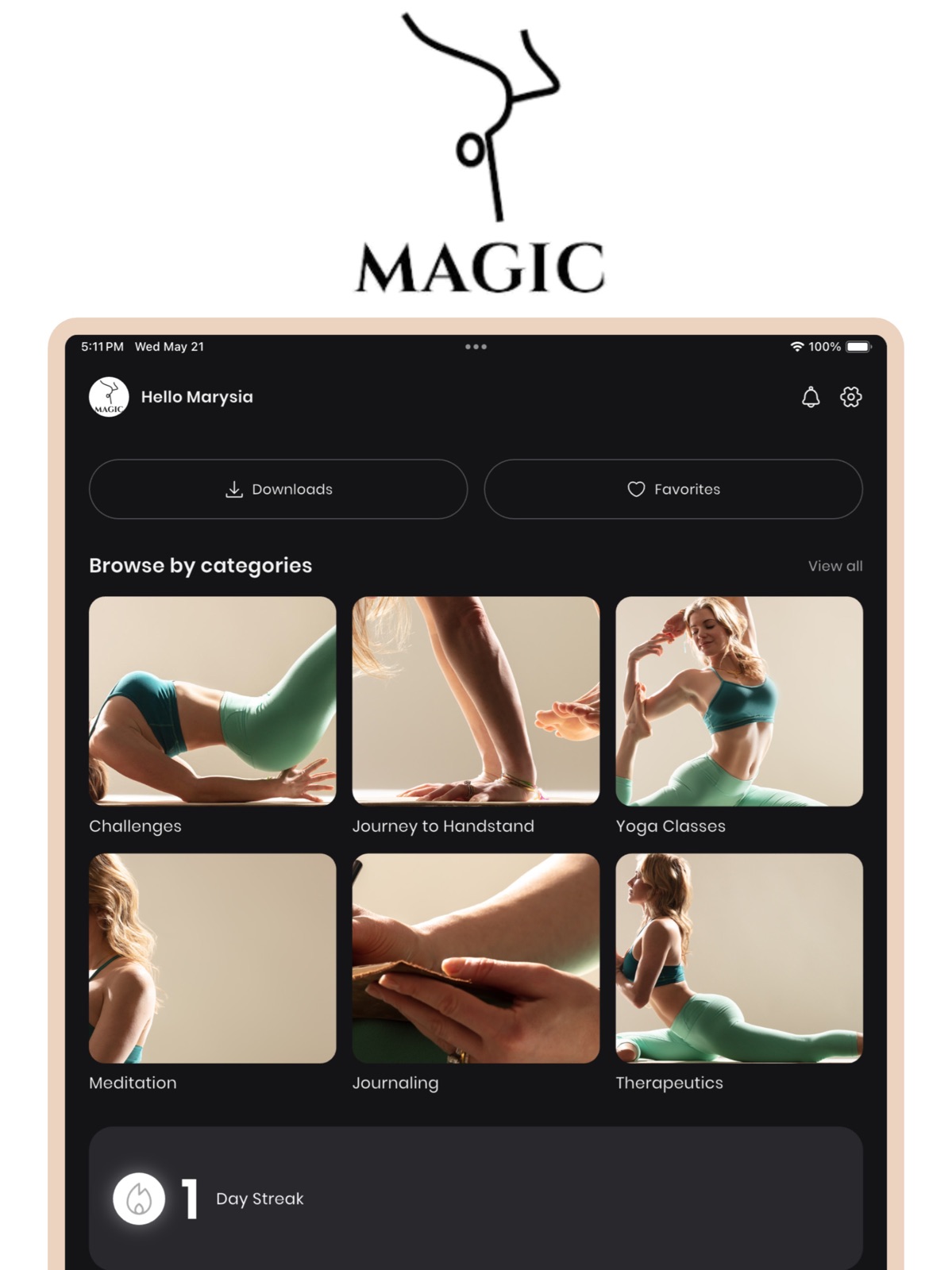 Marysia Do Magic: Yoga Library ipad screenshot 1