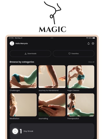 Marysia Do Magic: Yoga Library iPad screenshot