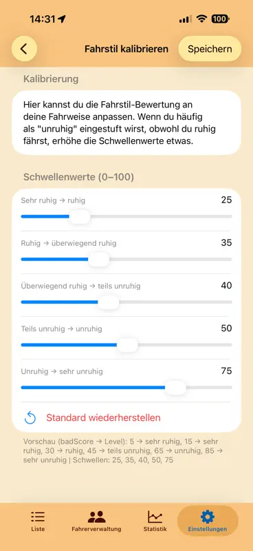 HB-FahrstilAnalyse screenshot 9 of 9