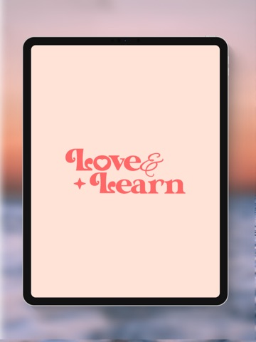 Love&Learn iPad screenshot