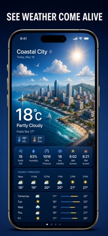 3D Weather: Isometric Forecast 스크린샷 1