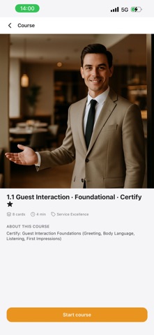 HosPro: Hospitality Training iPhone screenshot