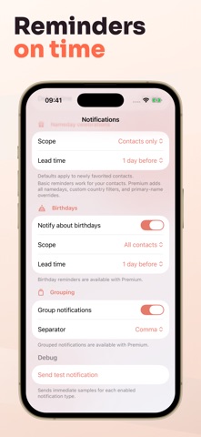 Name Day, Birthday, Holiday iPhone screenshot