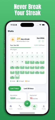 AI Calorie Counter & Workout Screenshot 7 of 10