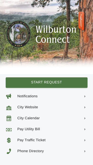 Wilburton Connect iPhone screenshot