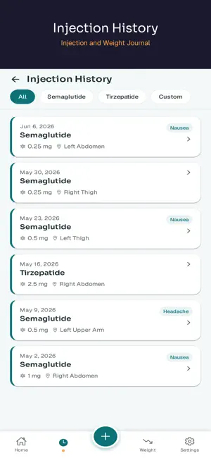 GLP-1 & Semaglutide Tracker screenshot 4