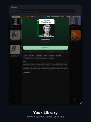 Absorb - for Audiobookshelf iPad screenshot 5