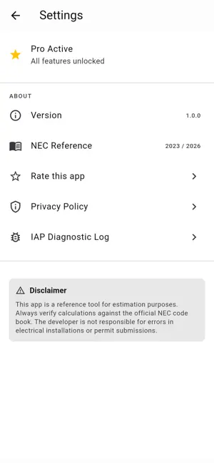 Electrical Load Calc NEC screenshot 3