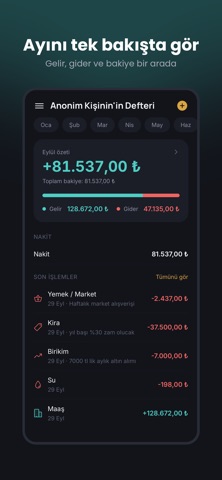 Kasa Defteri: Money Tracker screenshot 1