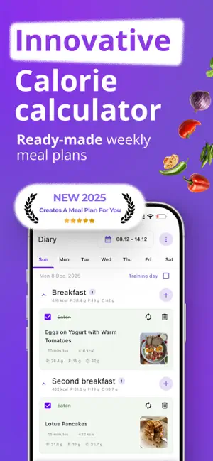 Fitollo Meal Planner & Health iPhone screenshot 4