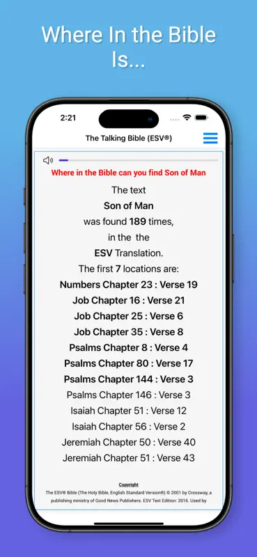 Talking Bible for The Blind screenshot 4 of 7