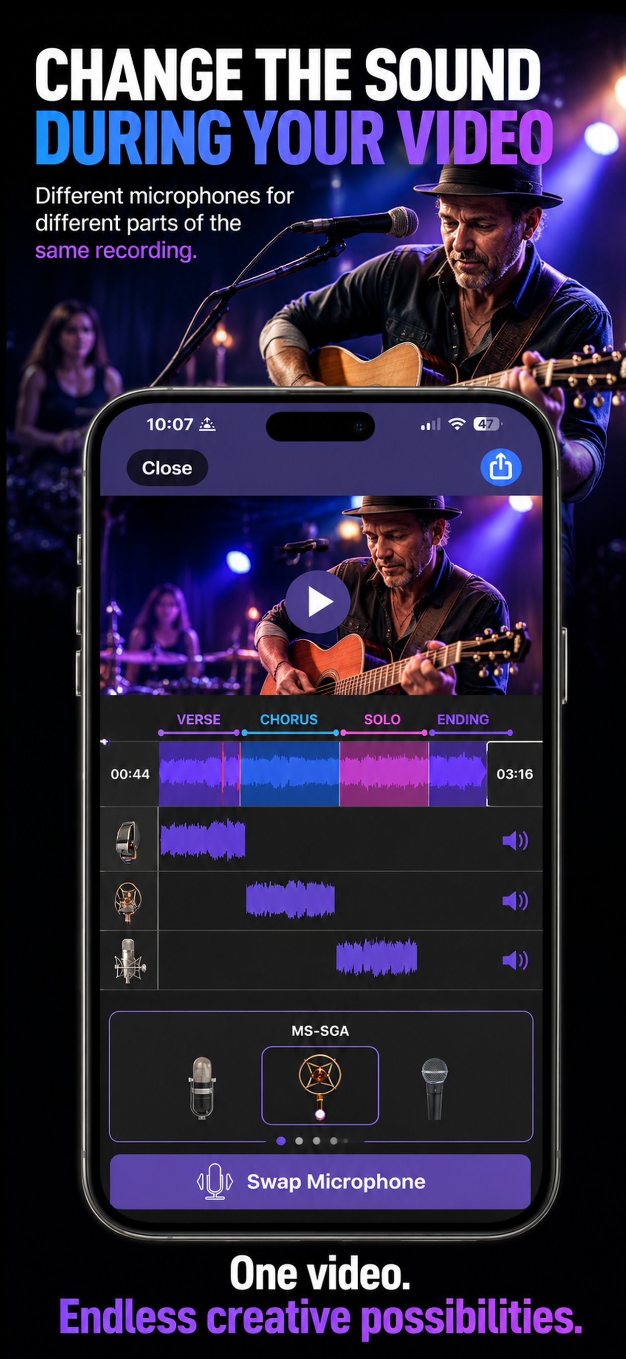 MicSwap Video Pro Audio Editor screenshot 3
