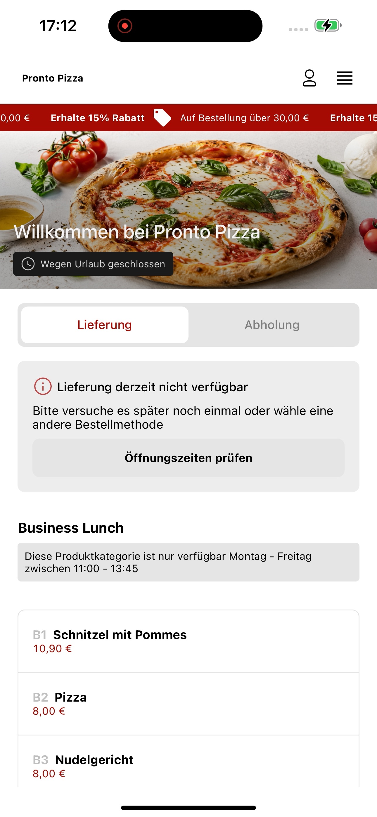 Screenshot 6 of Pronto Pizza DE