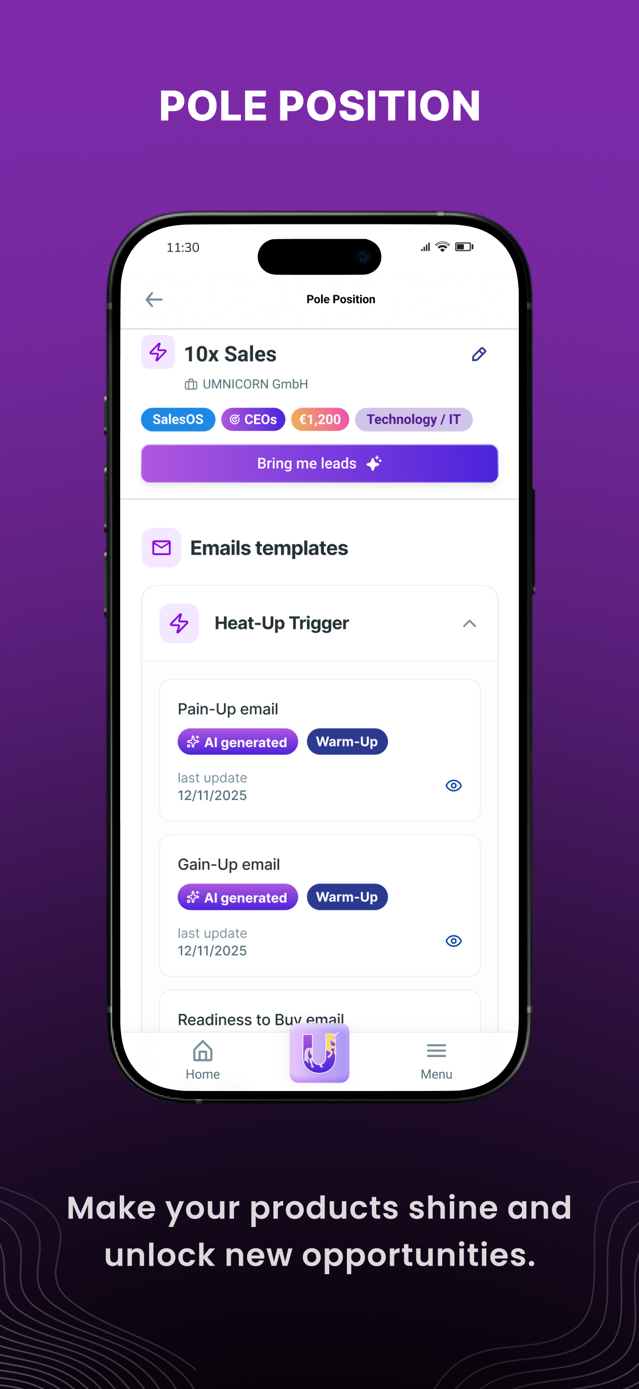UMNICORN – AI Sales CRM screenshot 3