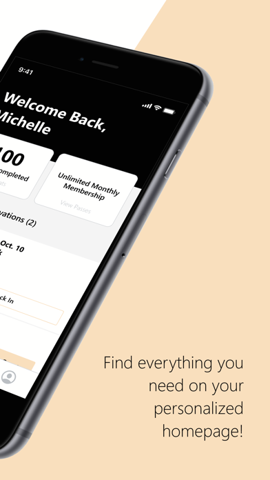 Hourglass Pilates Studio iPhone screenshot 2 - Health & Fitness app