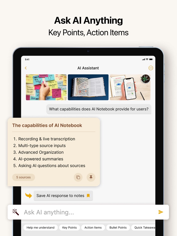 #3. HyNote: AI Note Taker, Summary (iOS) Przez: Tuling Network Limited