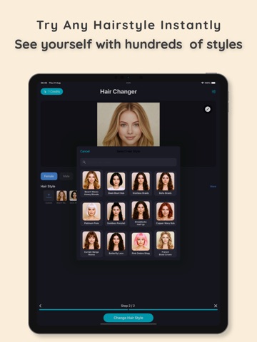 Haircut Try On - Try Hairstyle iPad screenshot