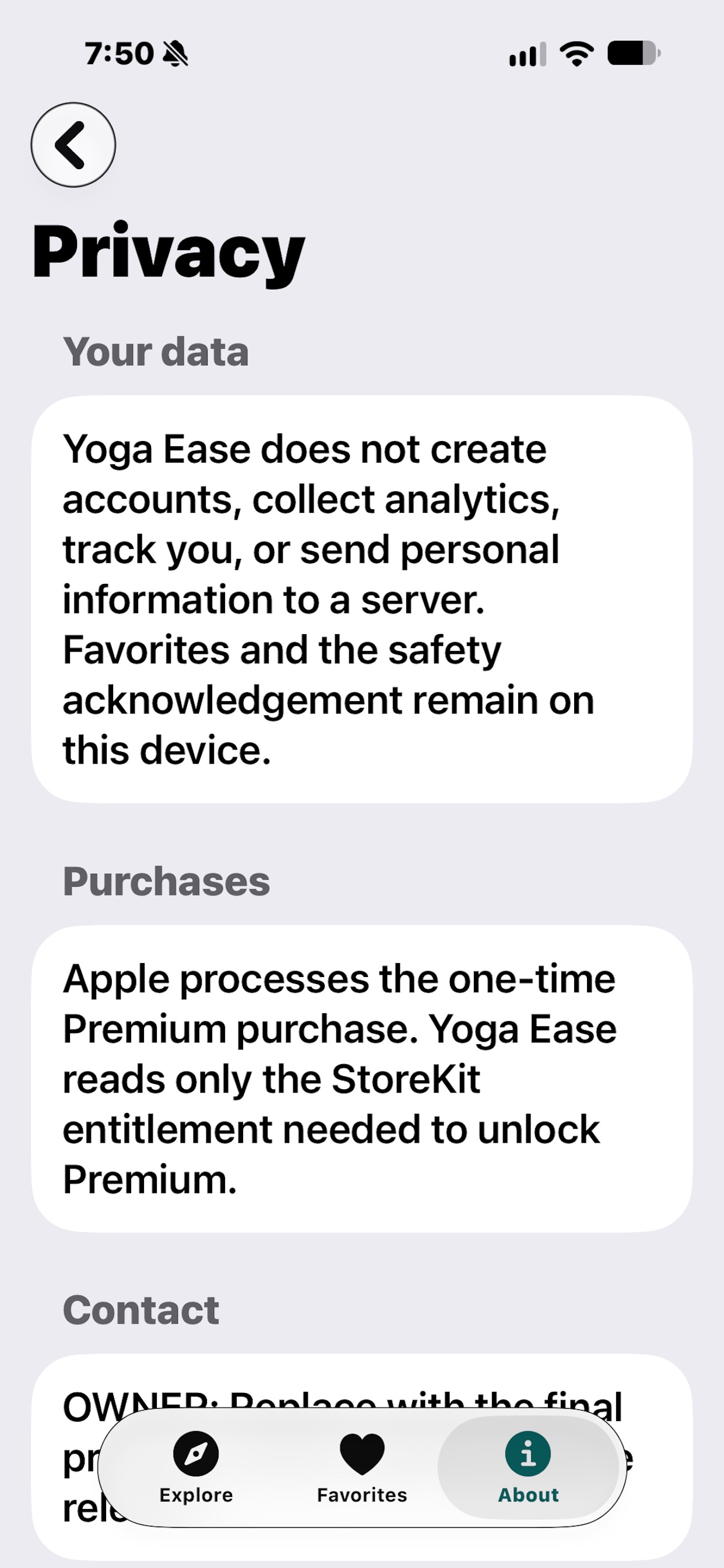 Screenshot 1 of Yoga Ease: Gentle Poses