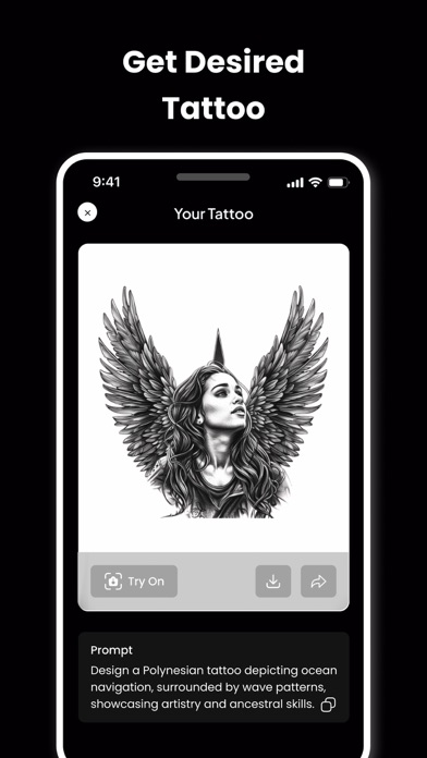 AI Tattoo Generator: Ghostline Screenshot